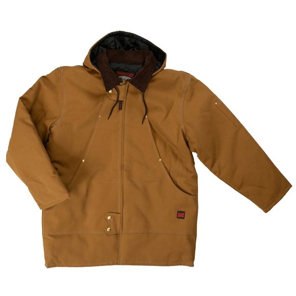 TOUGH DUCK BROWN WINTER CANVAS DUCK PARKA - Picture 1 of 2